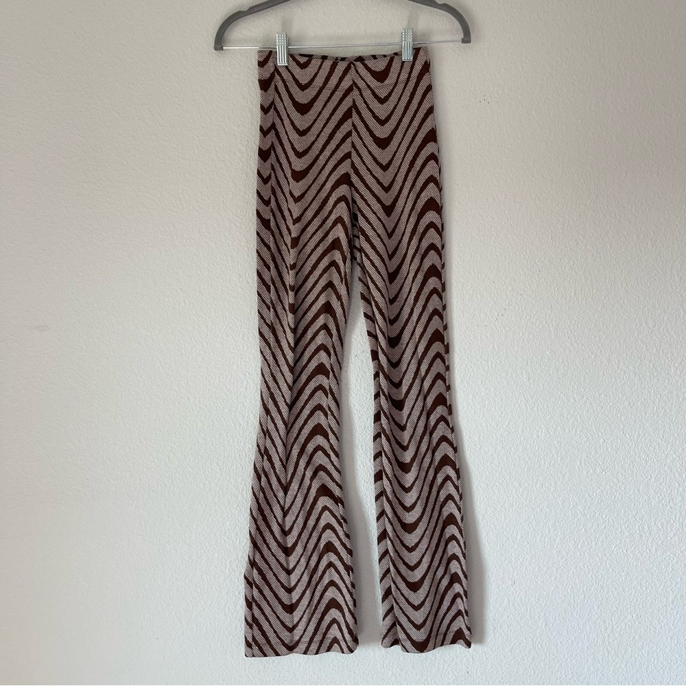 Urban Outfitters Brown Bryn Pull On Flare Pant